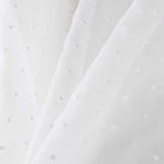 Tecido de Organza Plumeti Branco Puro - Ribes y Casals