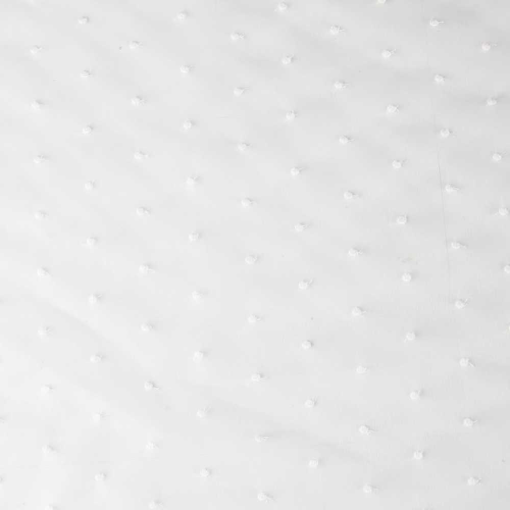 Tecido de Organza Plumeti Branco Puro - Ribes y Casals