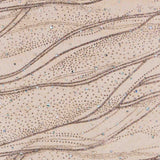 Tecido de Organza Purpurinas Castanho - Ribes y Casals