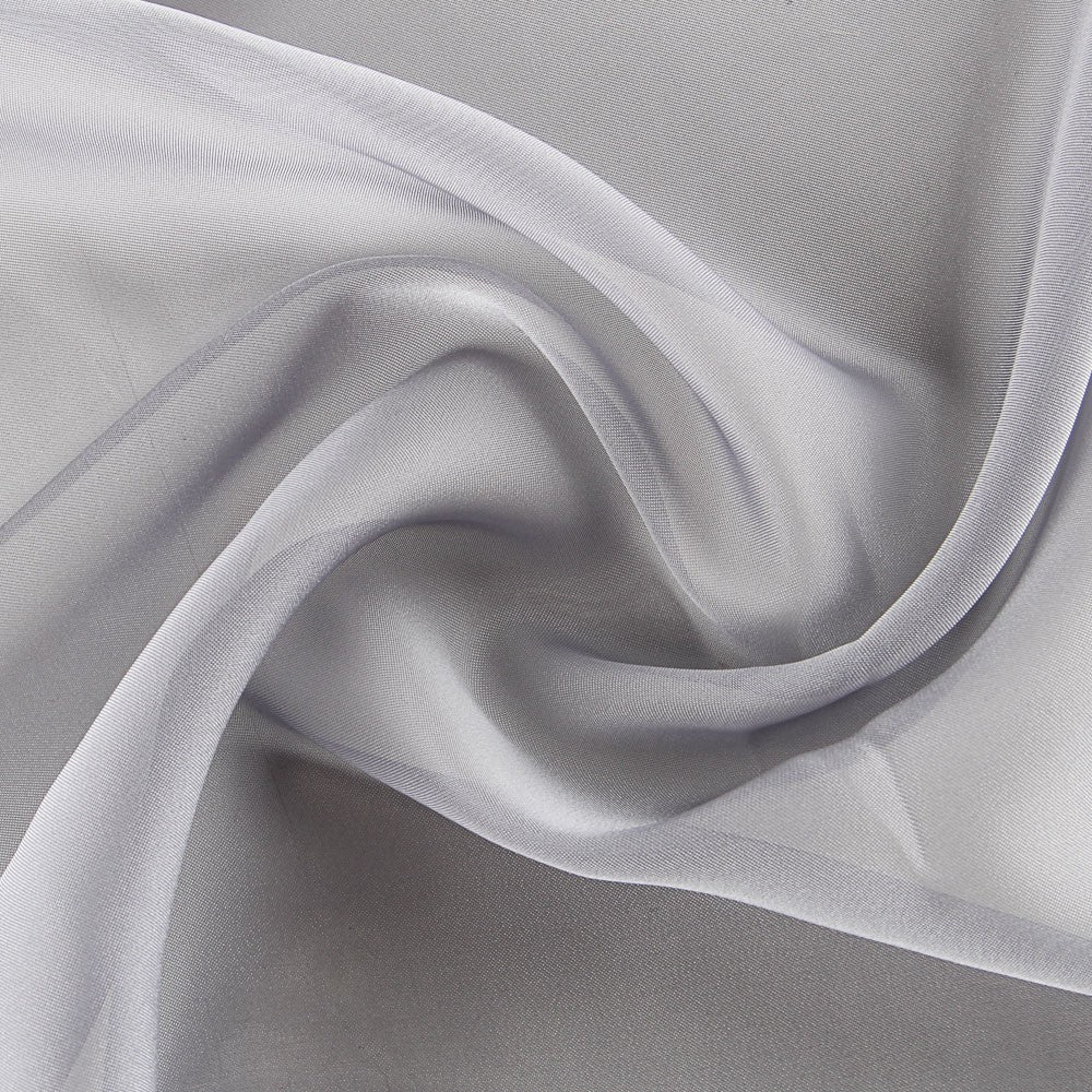 Tecido Organza Acetinado Cinza - Ribes y Casals