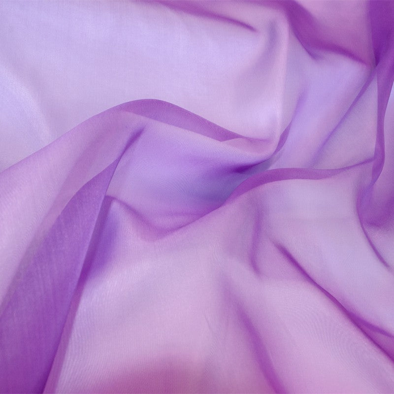 Tecido Organza Seda Natural Malva - Ribes y Casals