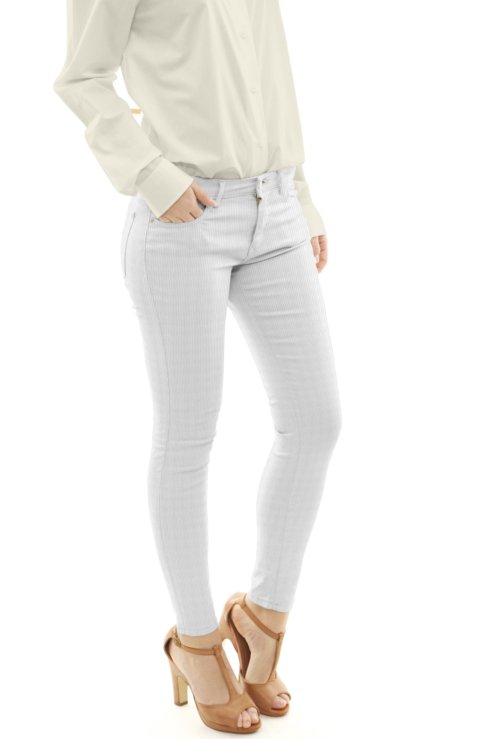 Tecido de Bombazine Branco - Ribes y Casals