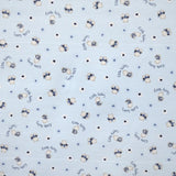 Tecido de Piqué Estampado Ursinhos Azul-celeste - Ribes y Casals