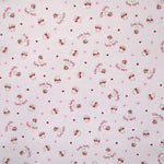 Tecido de Piqué Estampado Ursinhos Rosa-bebé - Ribes y Casals