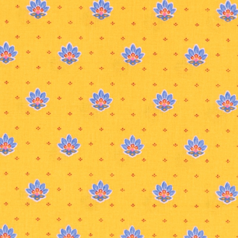 Tecido Patchwork Círculos Coral - Ribes y Casals