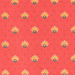 Tecido Patchwork Círculos Coral - Ribes y Casals