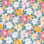 Tecido Patchwork Círculos Coral - Ribes y Casals