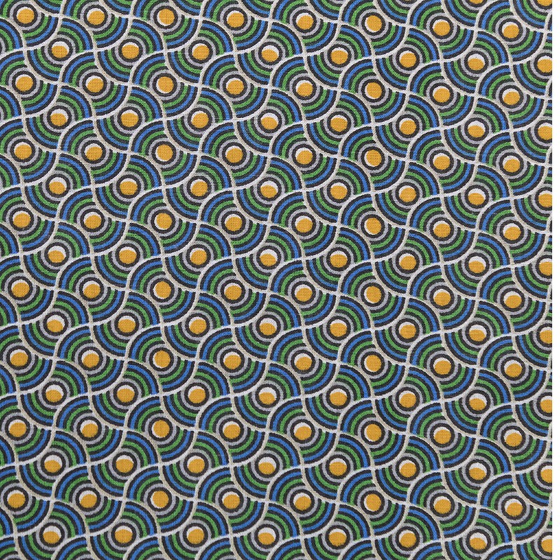 Tecido Patchwork Círculos Amarelo - Ribes y Casals