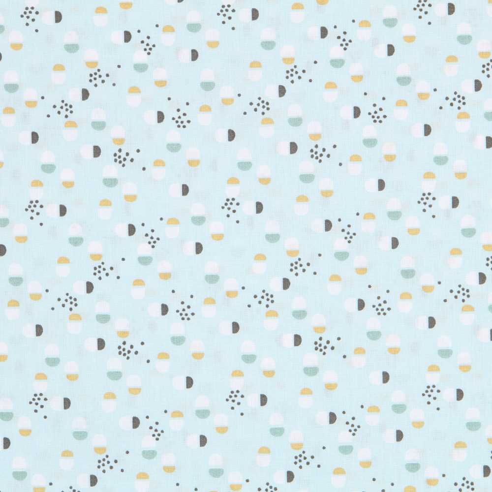 Tecido Patchwork Manchinhas Azul - Ribes y Casals