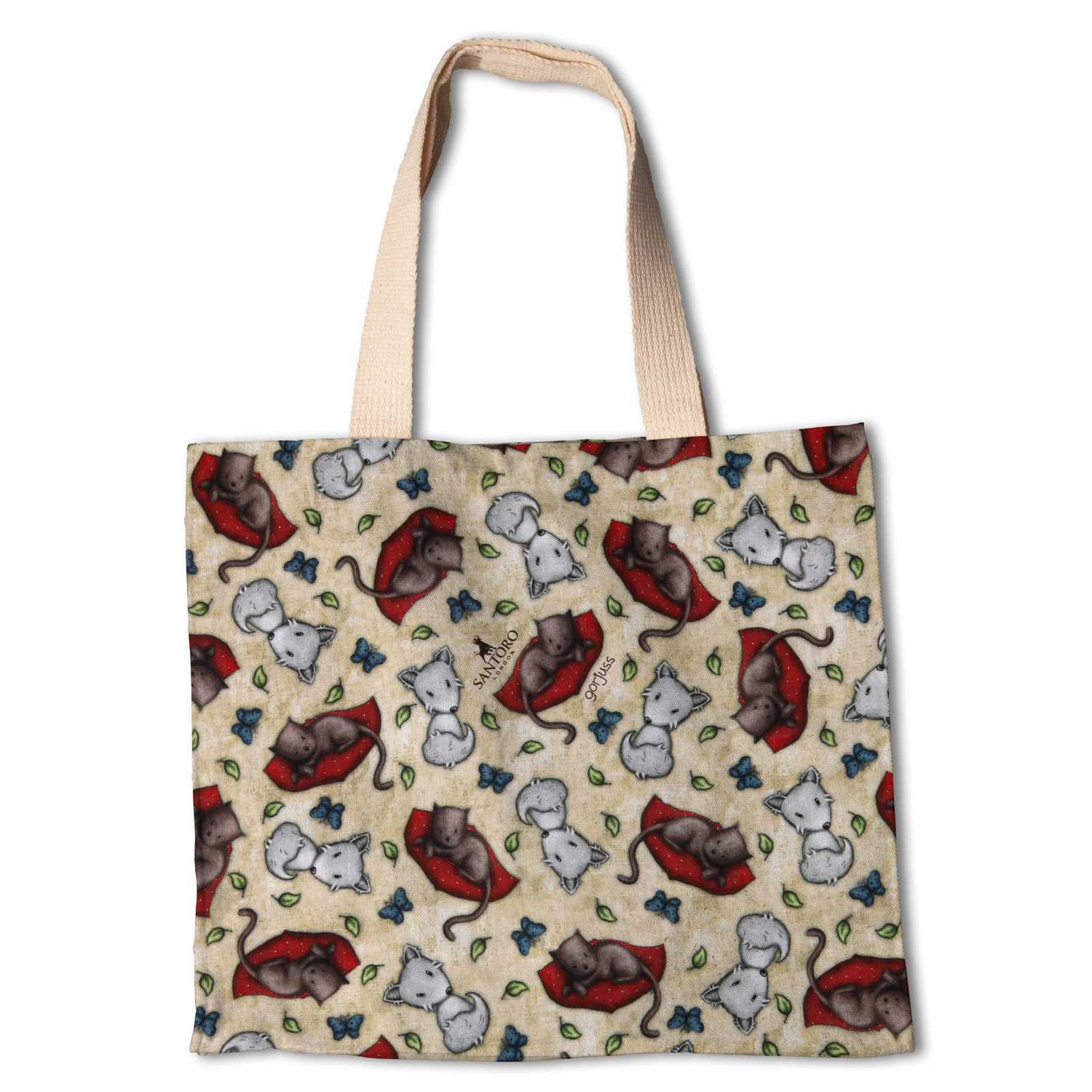 Tecido Patchwork Gorjuss Gatinhos Bege - Ribes y Casals