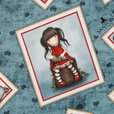 Tecido Patchwork Gorjuss My Story Azul - Ribes y Casals