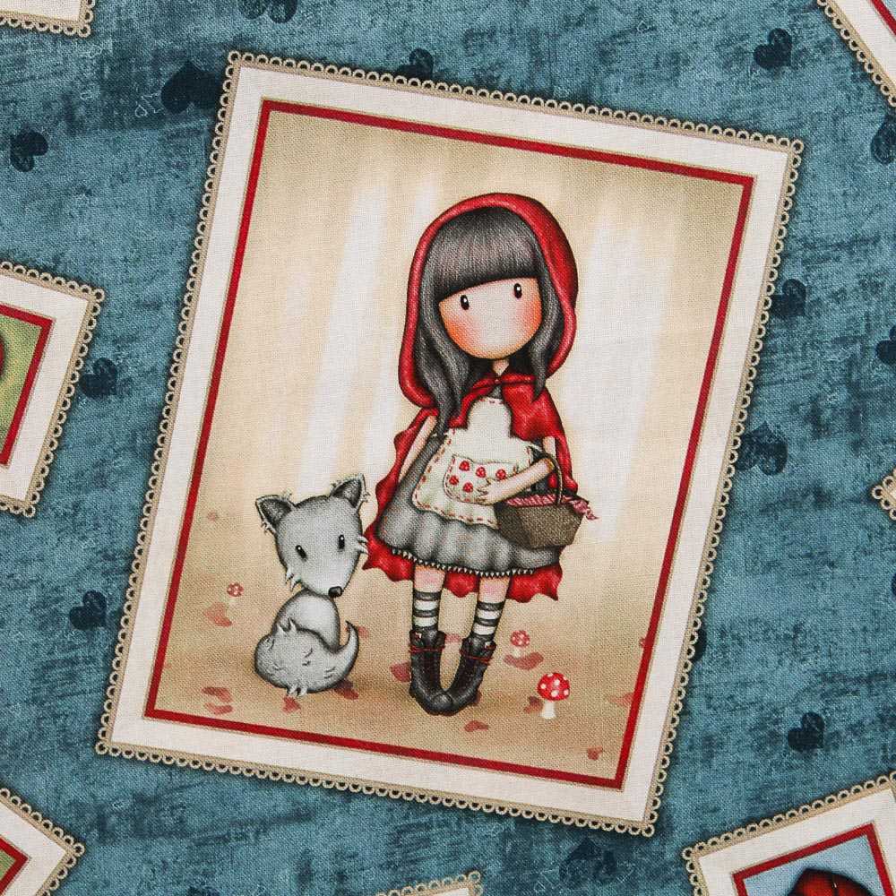 Tecido Patchwork Gorjuss My Story Azul - Ribes y Casals