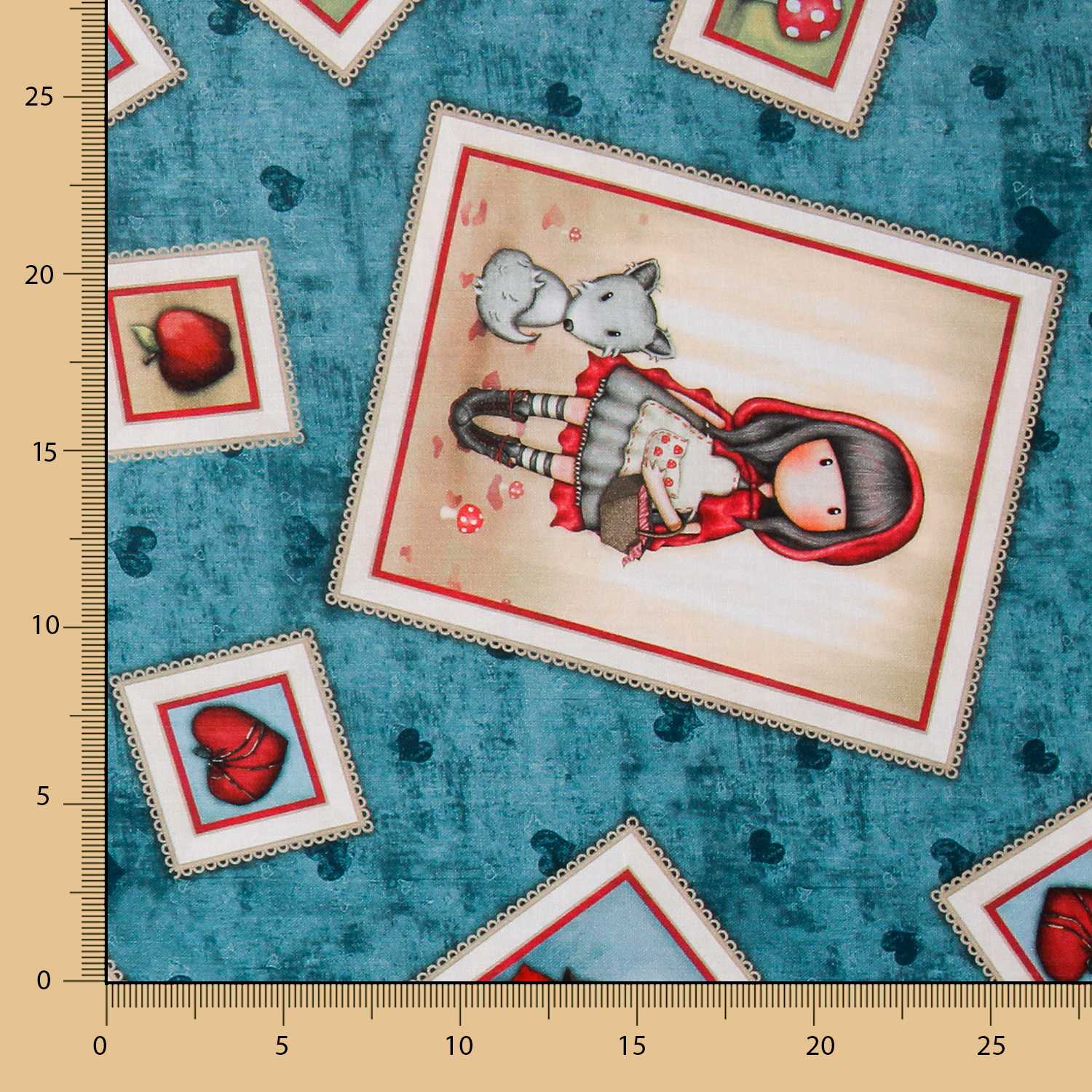 Tecido Patchwork Gorjuss My Story Azul - Ribes y Casals