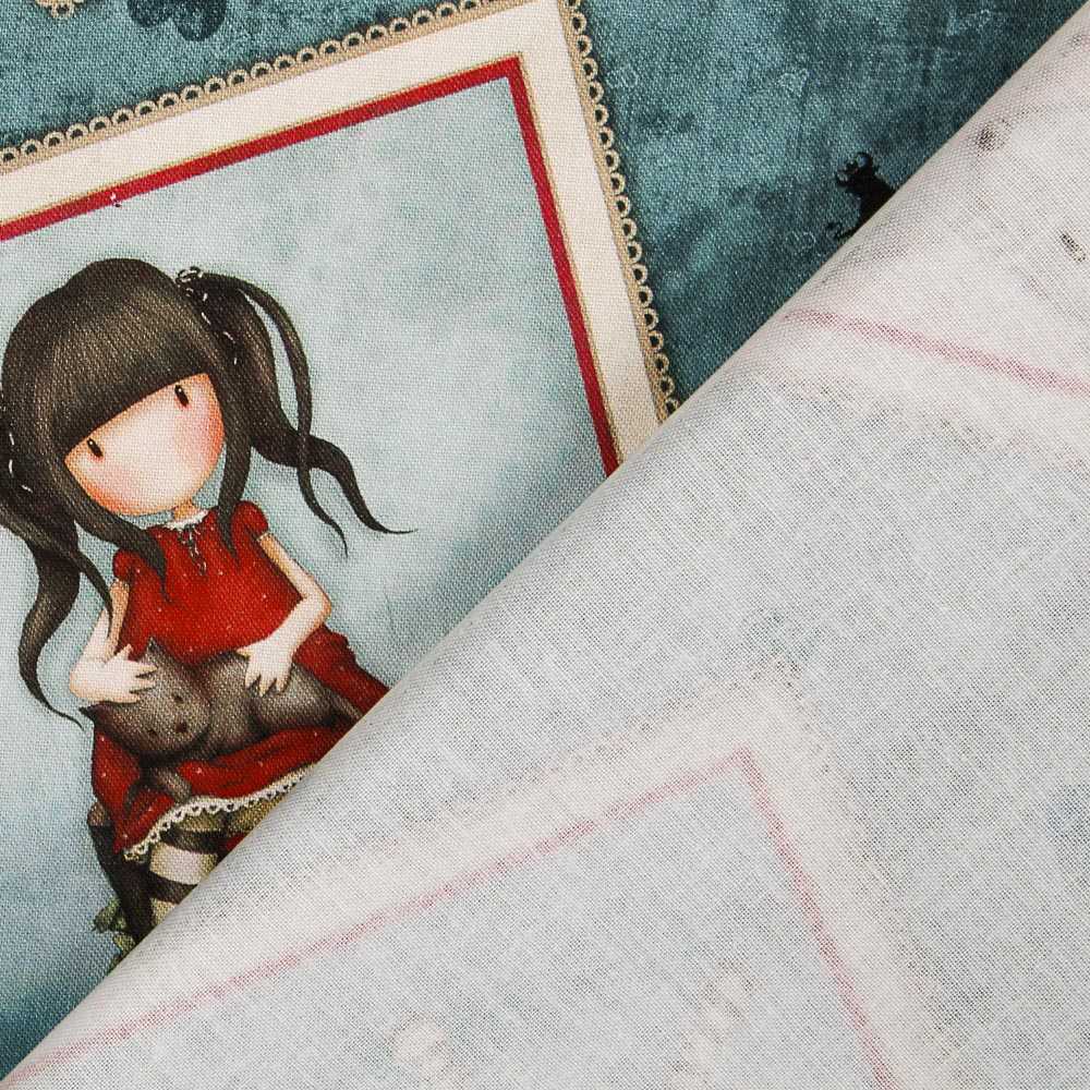 Tecido Patchwork Gorjuss My Story Azul - Ribes y Casals