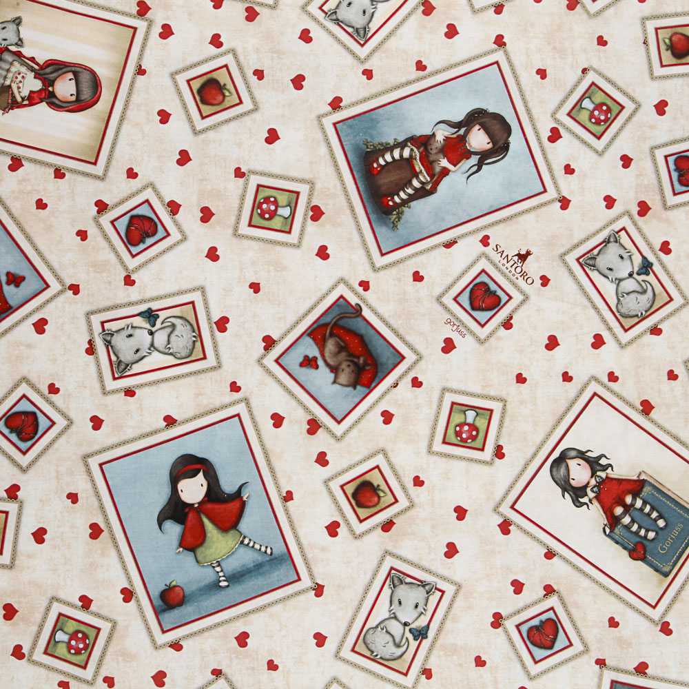 Tecido Patchwork Gorjuss My Story Cru - Ribes y Casals