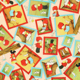 Tecido Patchwork Gorjuss Reading Together Bege - Ribes y Casals