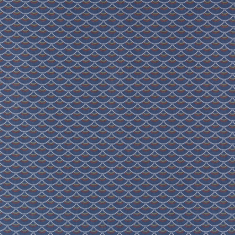 Tecido Patchwork Círculos Coral - Ribes y Casals