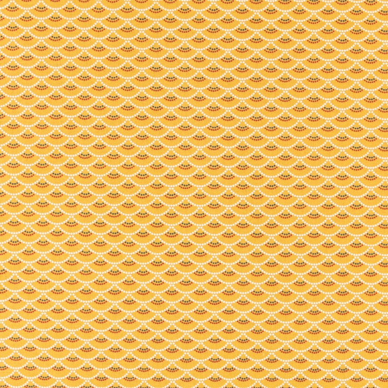 Tecido Patchwork Círculos Coral - Ribes y Casals