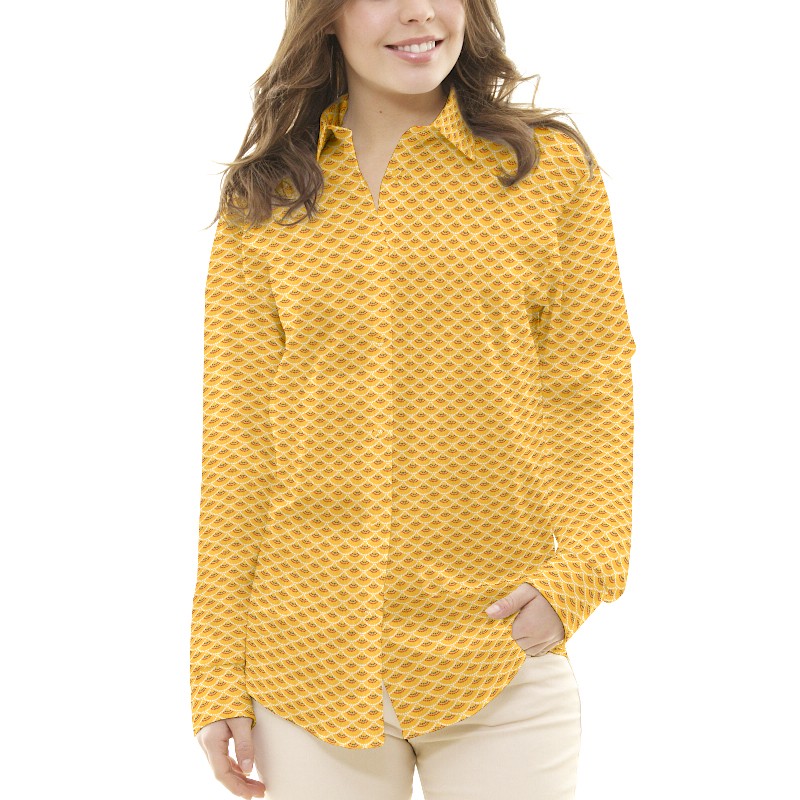 Tecido Patchwork Círculos Coral - Ribes y Casals