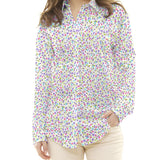 Tecido Patchwork Círculos Coral - Ribes y Casals