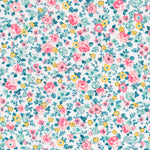 Tecido Patchwork Círculos Coral - Ribes y Casals
