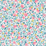 Tecido Patchwork Círculos Coral - Ribes y Casals