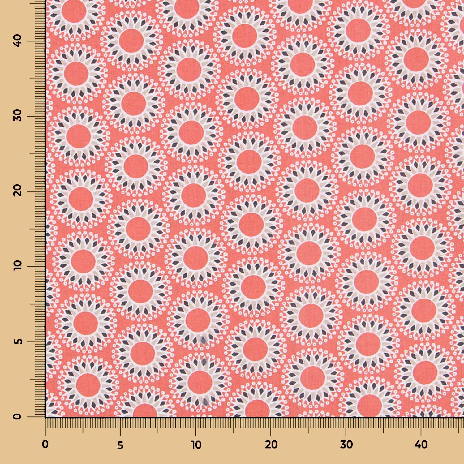 Tecido Patchwork Malawa Naranja - Ribes y Casals