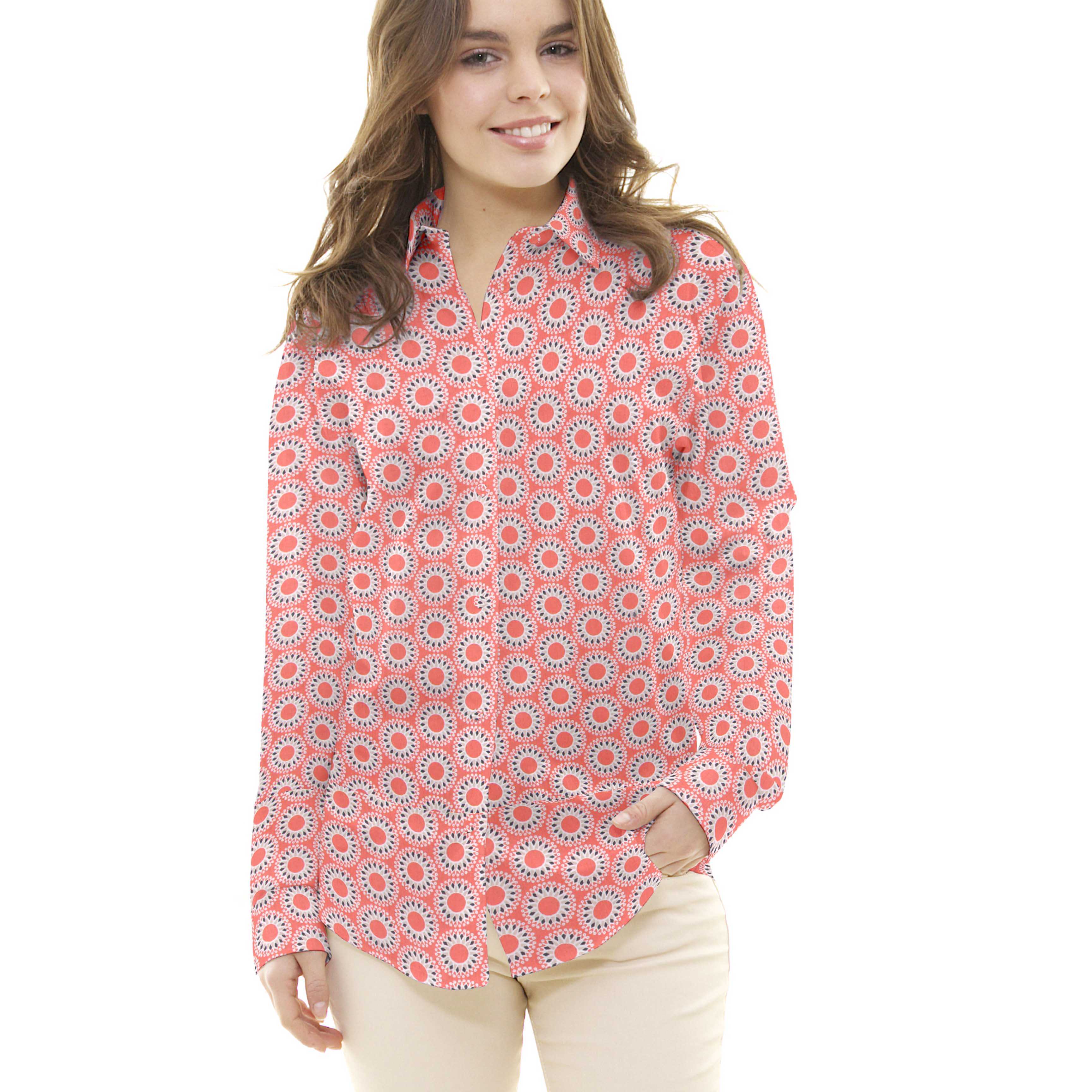 Tecido Patchwork Malawa Naranja - Ribes y Casals