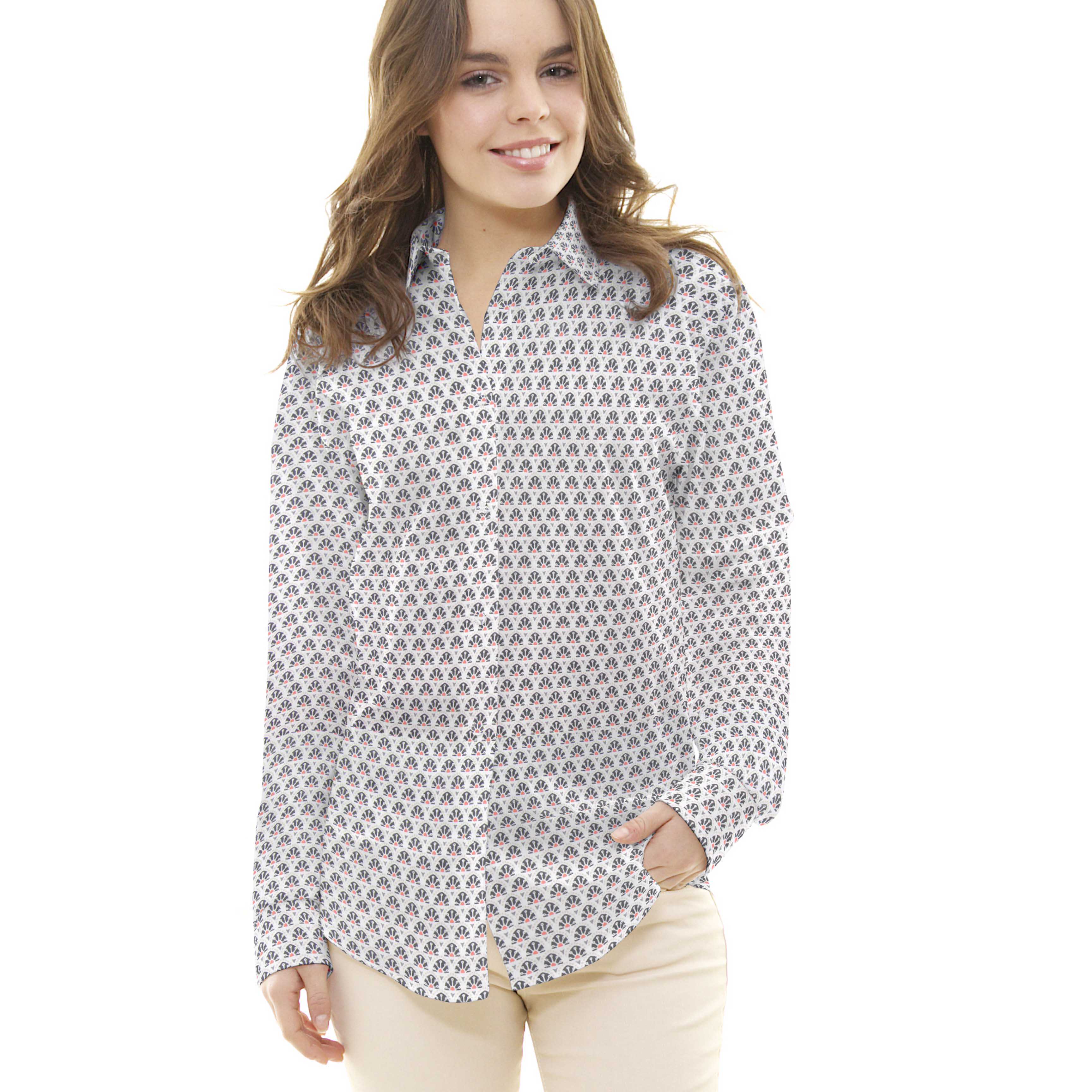 Tecido Patchwork Manco Coral - Ribes y Casals