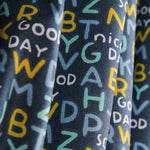 Tecido Patchwork Maiúsculas Azul - Ribes y Casals