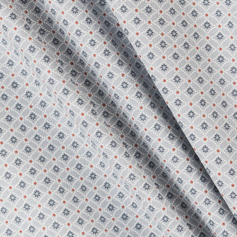 Tecido Patchwork Círculos Coral - Ribes y Casals