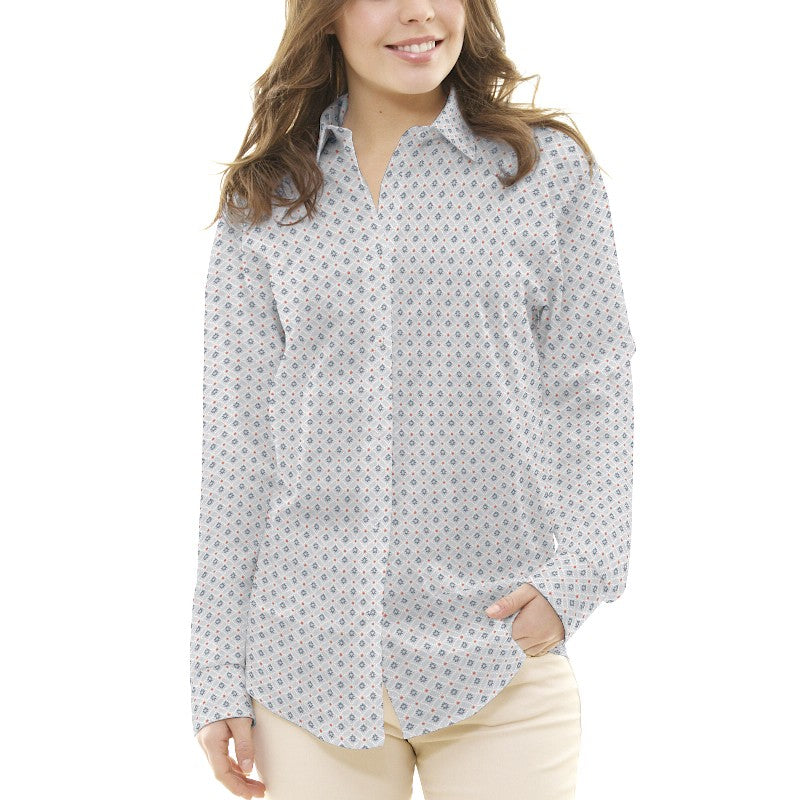 Tecido Patchwork Círculos Coral - Ribes y Casals