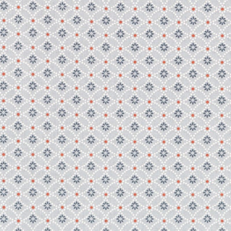 Tecido Patchwork Círculos Coral - Ribes y Casals