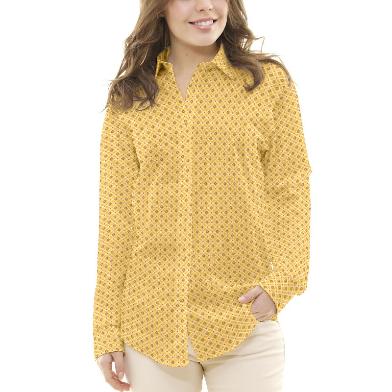 Tecido Patchwork Círculos Coral - Ribes y Casals