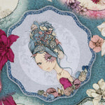 Tecido Patchwork Mirabelle Midnight Garden Azul - Ribes y Casals