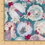 Tecido Patchwork Mirabelle Midnight Garden Azul - Ribes y Casals