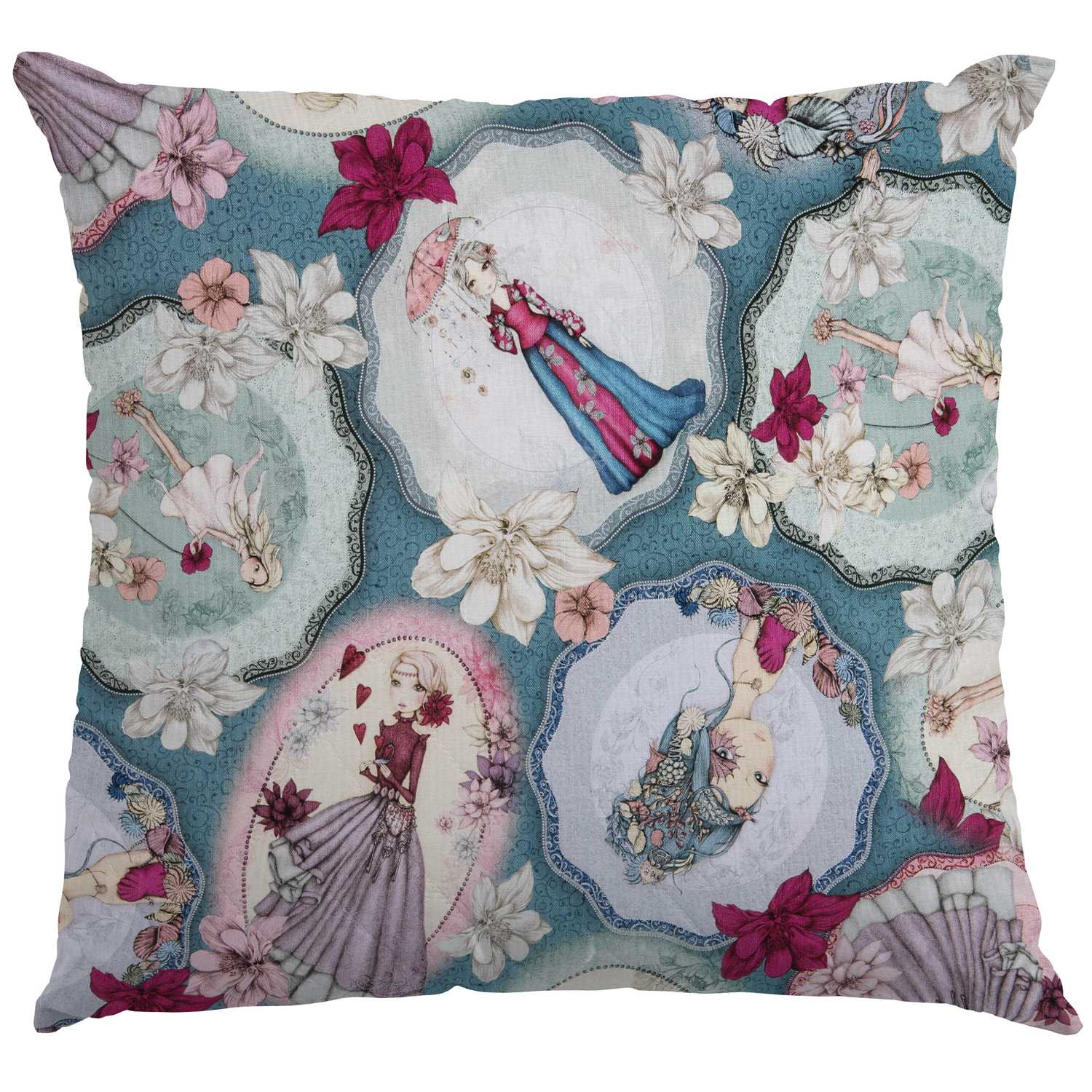 Tecido Patchwork Mirabelle Midnight Garden Azul - Ribes y Casals