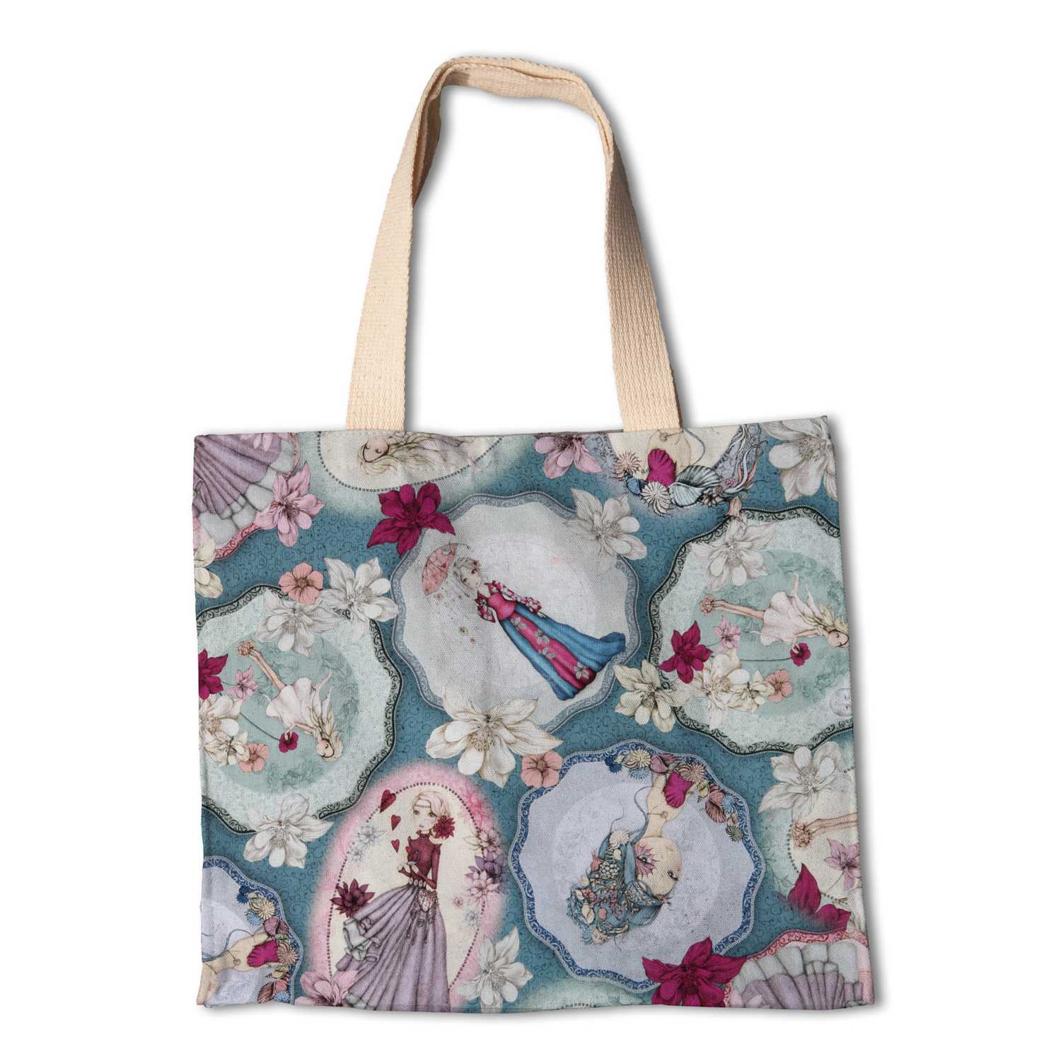 Tecido Patchwork Mirabelle Midnight Garden Azul - Ribes y Casals