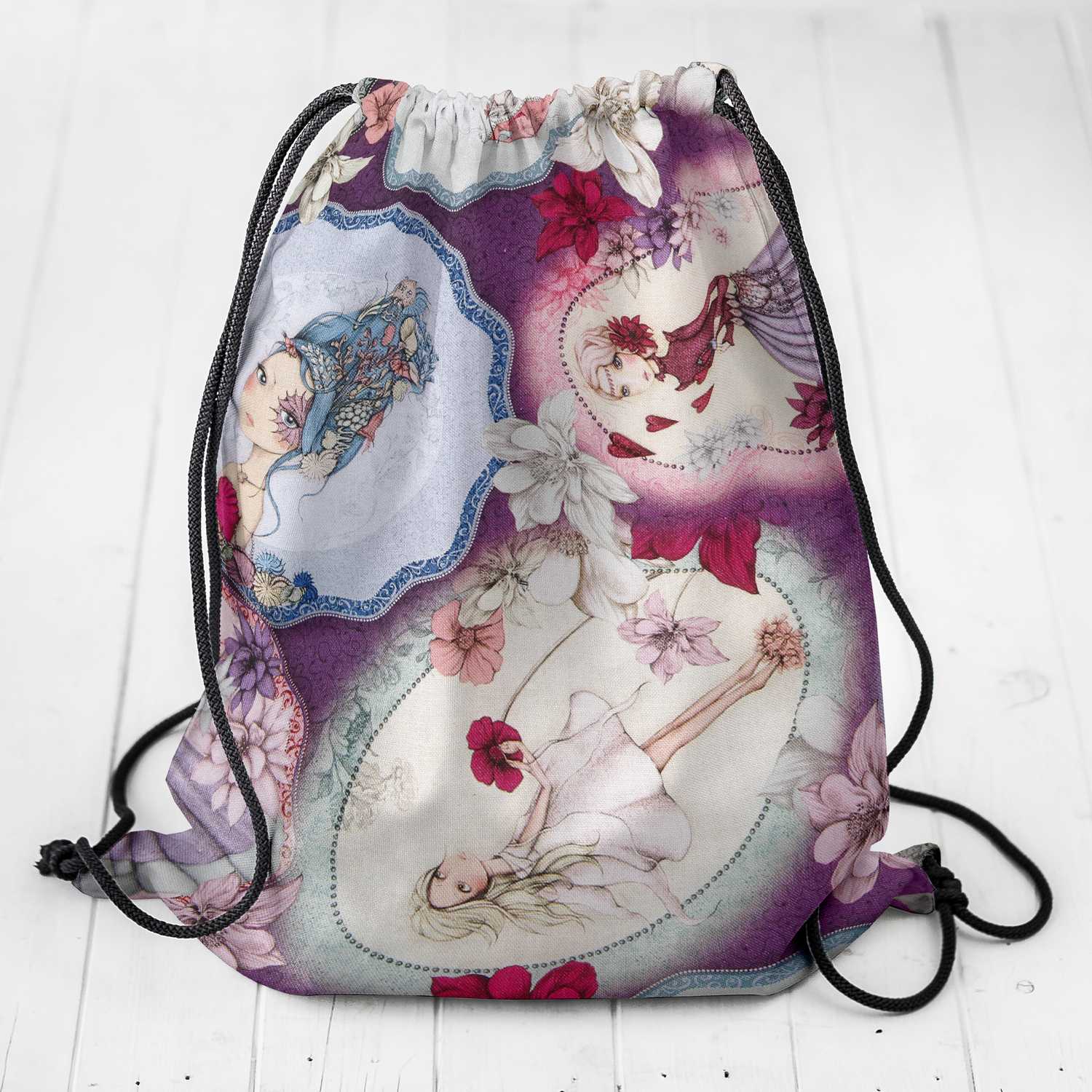 Tecido Patchwork Mirabelle Midnight Garden Lilás - Ribes y Casals