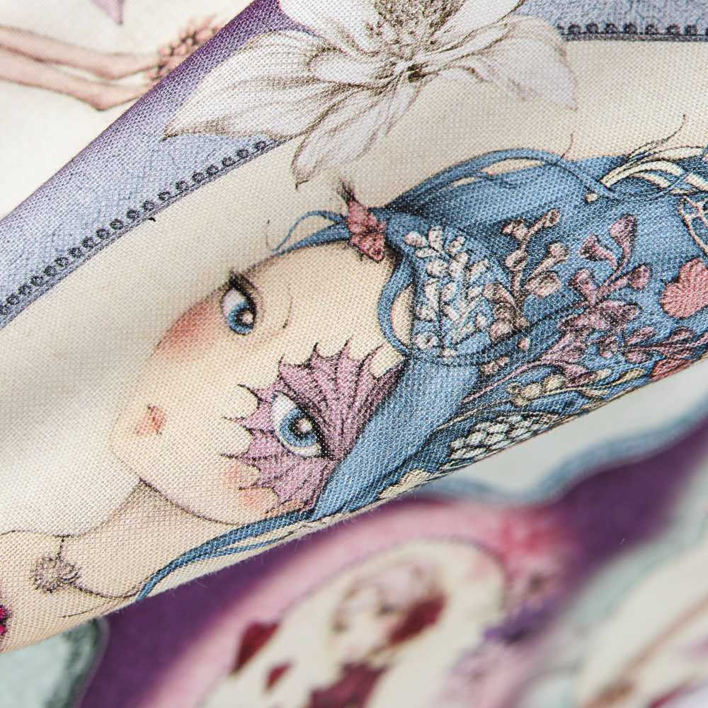 Tecido Patchwork Mirabelle Midnight Garden Lilás - Ribes y Casals