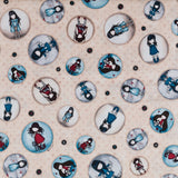 Tela Patchwork Muñeca Gorjuss Crudo - Ribes y Casals