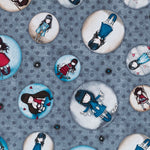 Tela Patchwork Muñeca Gorjuss Denim - Ribes y Casals