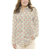 Tecido Patchwork Círculos Coral - Ribes y Casals