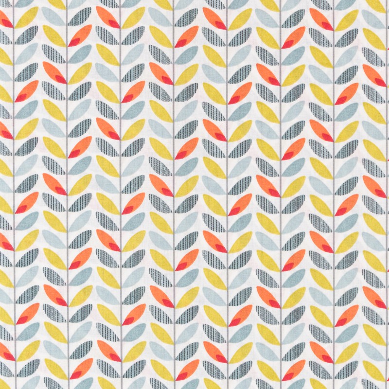 Tecido Patchwork Círculos Coral - Ribes y Casals