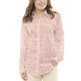 Tecido Patchwork Círculos Coral - Ribes y Casals