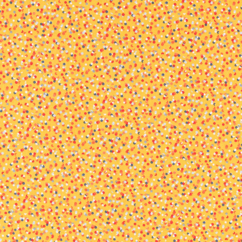 Tecido Patchwork Círculos Coral - Ribes y Casals