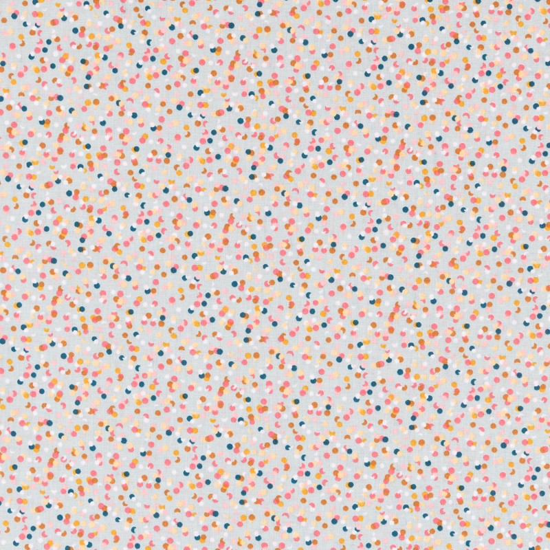 Tecido Patchwork Círculos Coral - Ribes y Casals