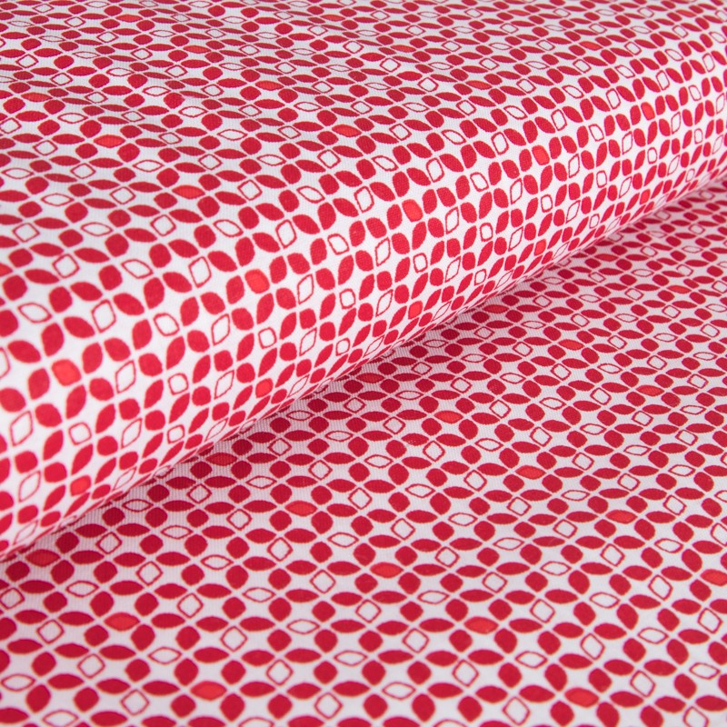 Tela Patchwork Pétalo Rojo - Ribes y Casals