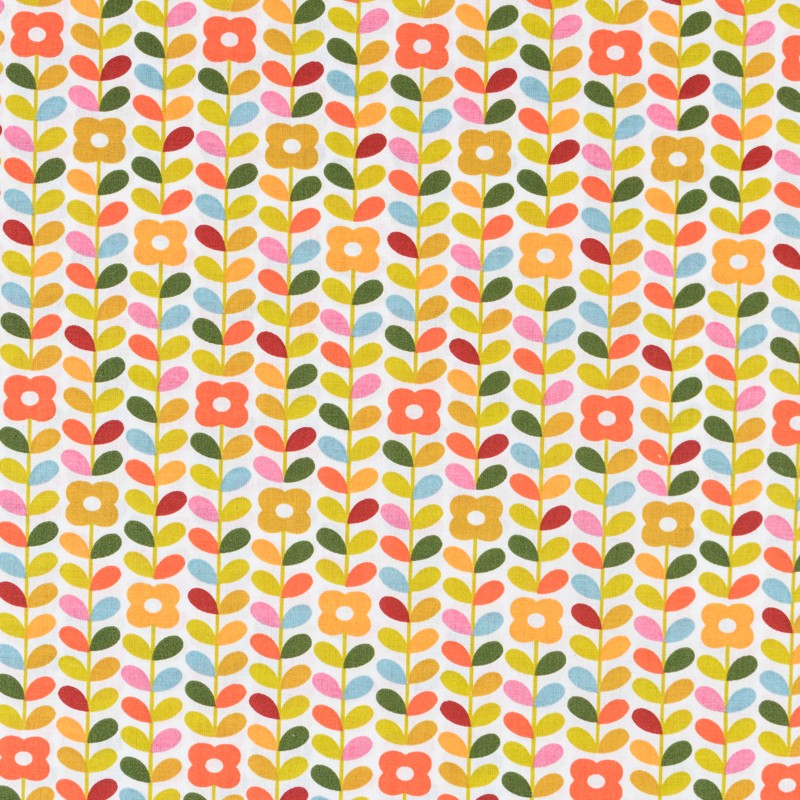 Tecido Patchwork Círculos Coral - Ribes y Casals