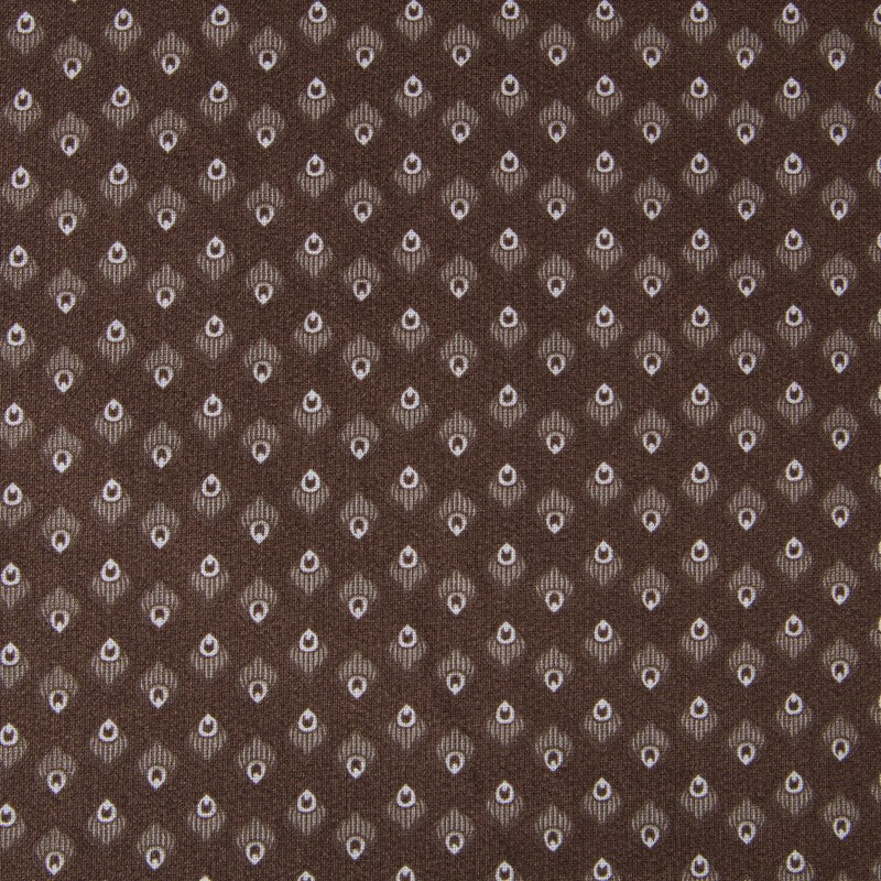 Tela Patchwork Pluma Marrón - Ribes y Casals